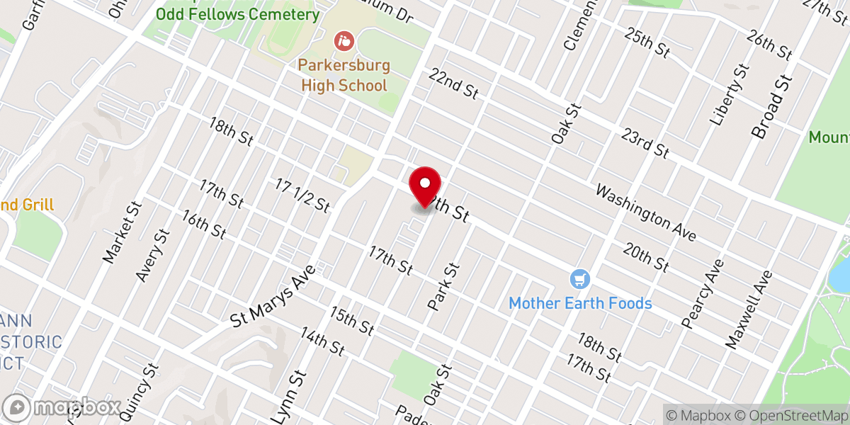 Map showing location of WV Mission Forward