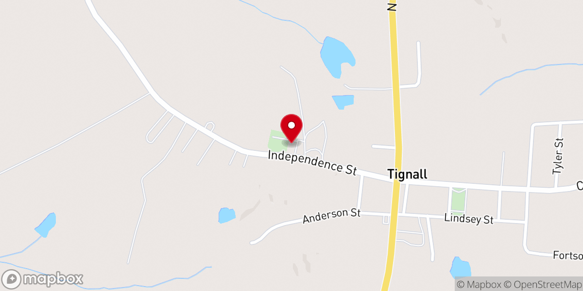 Map showing location of Pope's Chapel UMC