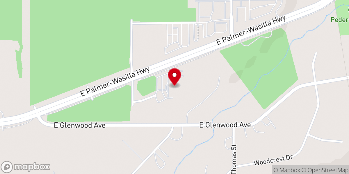 Map showing location of Valley Church of Christ