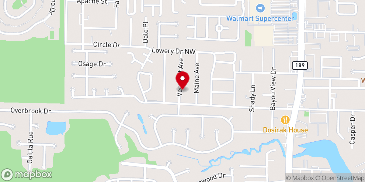 Map showing location of Evangelistic Revival Church