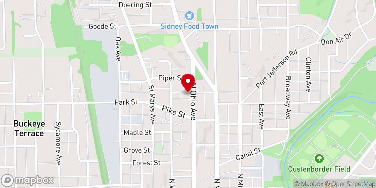 Map showing location of Saint Pauls United Church of Christ