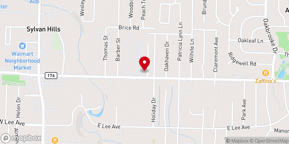 Map showing location of Saengsoo Church (Living Water Baptist Church of Sherwood)