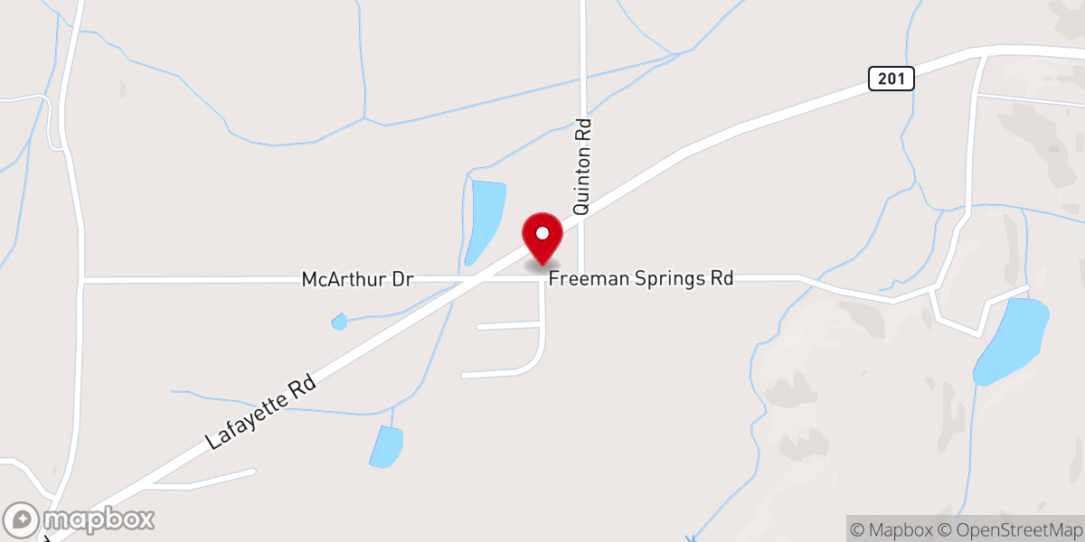 Map showing location of Lakeside Church