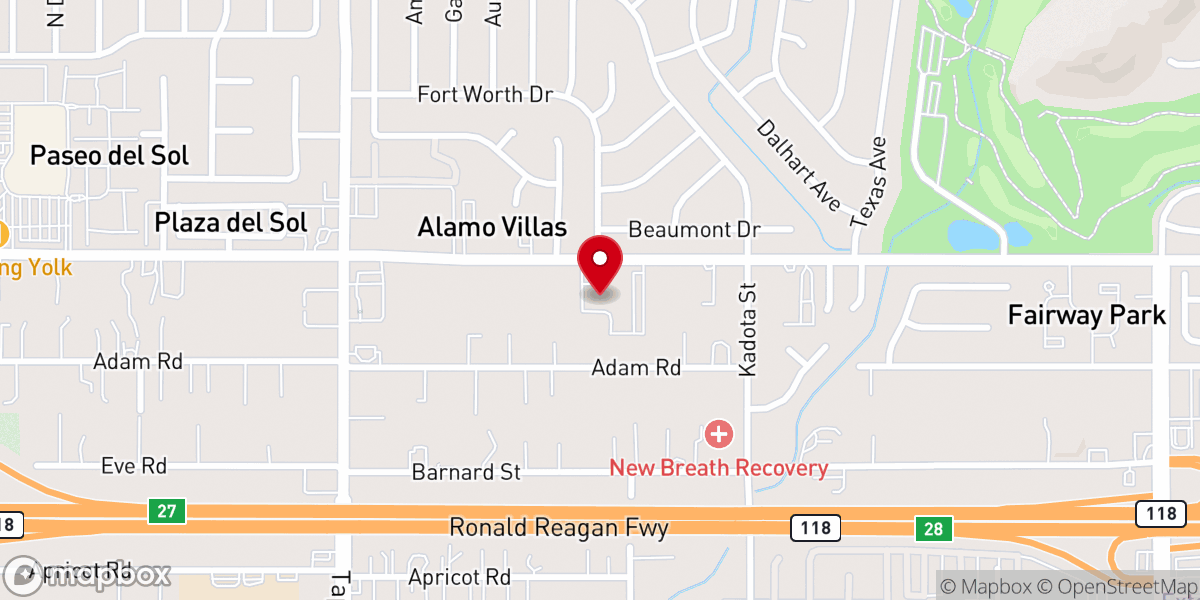 Map showing location of Simi Covenant Church