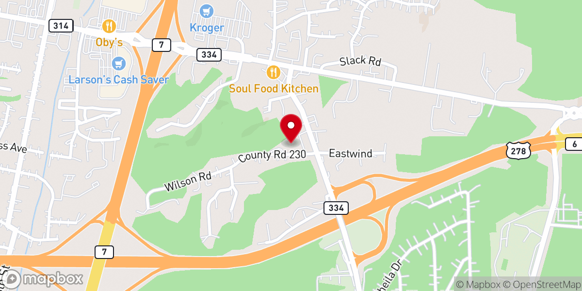 Map showing location of Tallahatchie-Oxford MB Association
