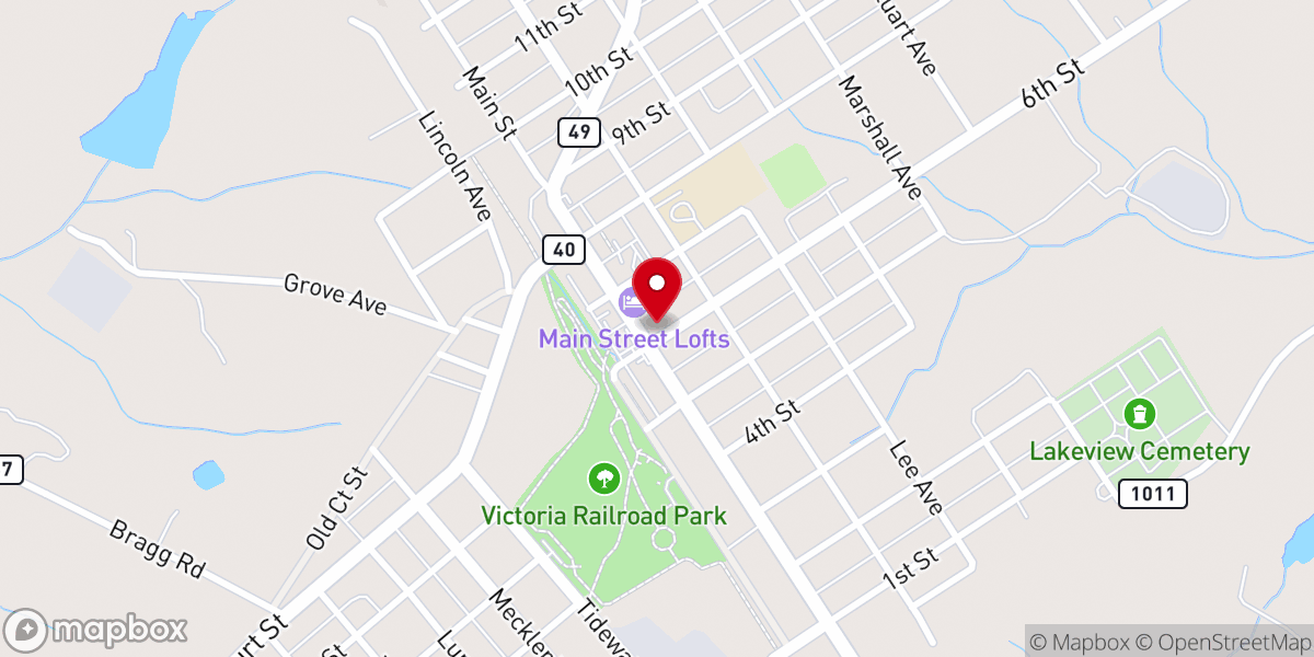 Map showing location of Nazarene Church of Victoria