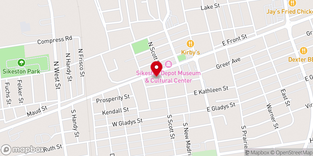 Map showing location of Catholic Charities of Southern Missouri