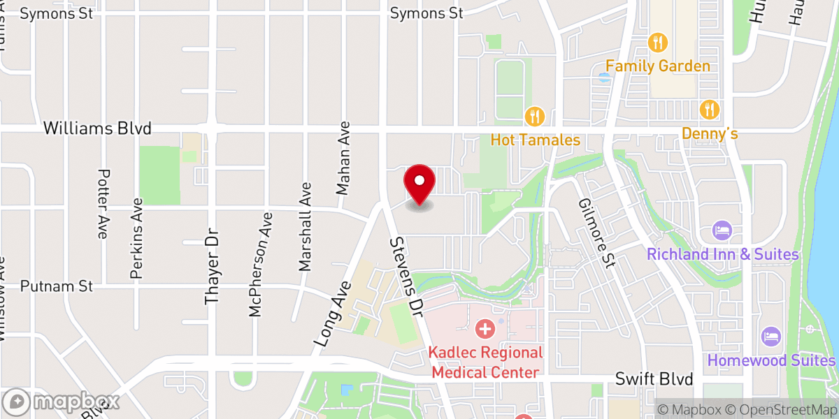 Map showing location of Central Church