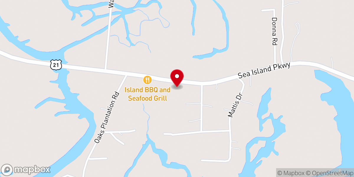Map showing location of Oaks True Holiness Church