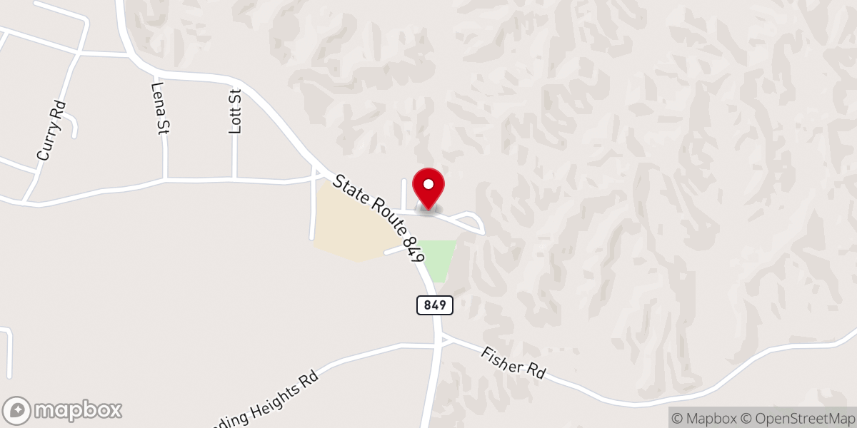 Map showing location of Brownville Baptist Church