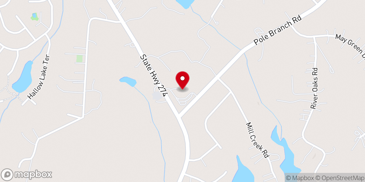 Map showing location of All Saints Catholic Church