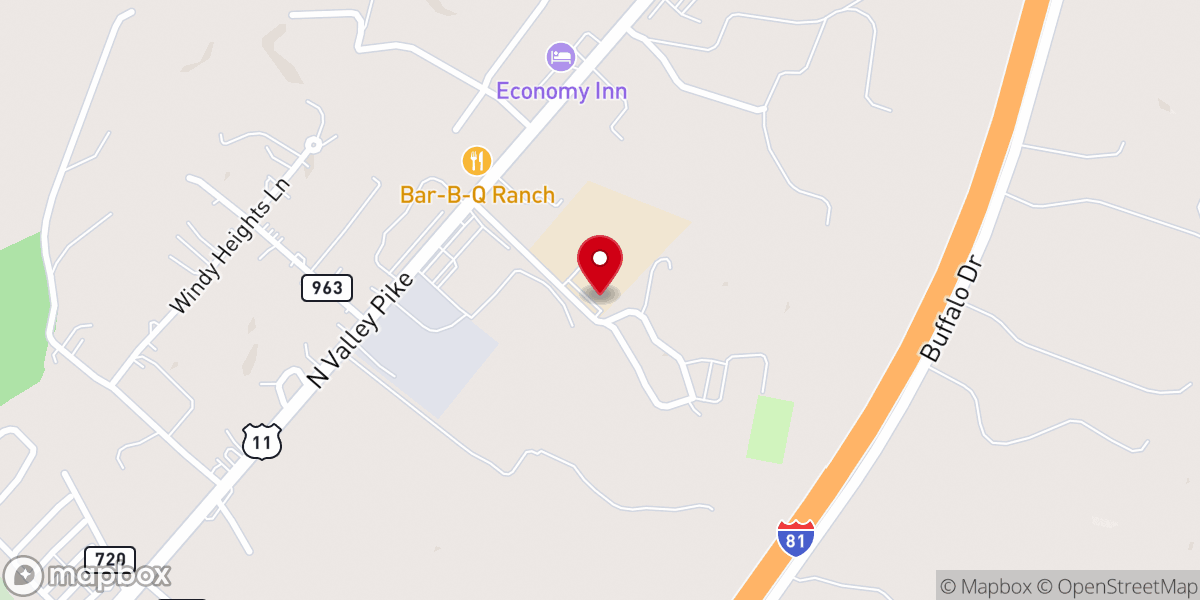 Map showing location of Crossroad Church