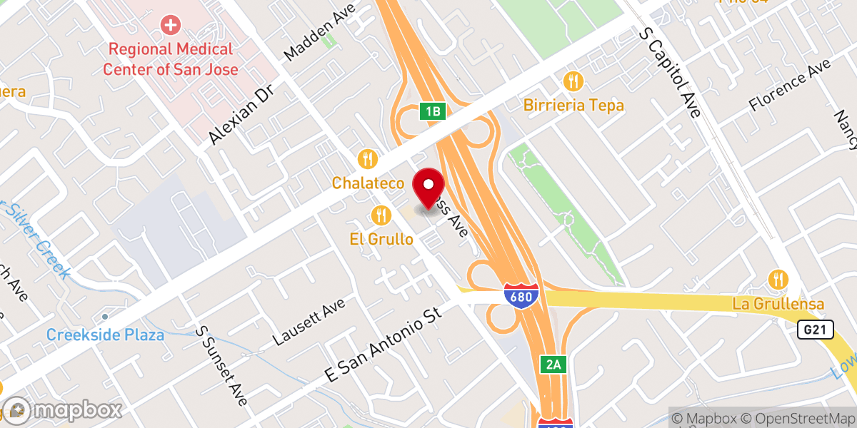Map showing location of Iglesia Bautista La Gran Comision