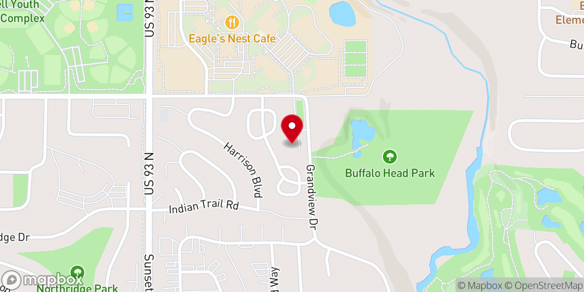Map showing location of The Rock Foursquare Church