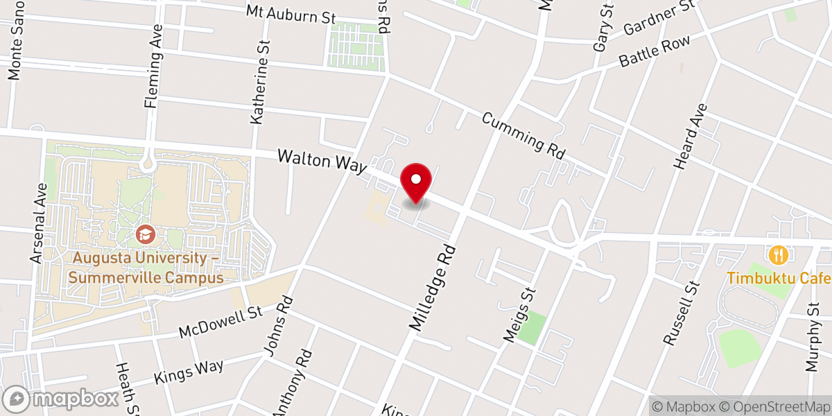 Map showing location of Church of the Good Shepherd