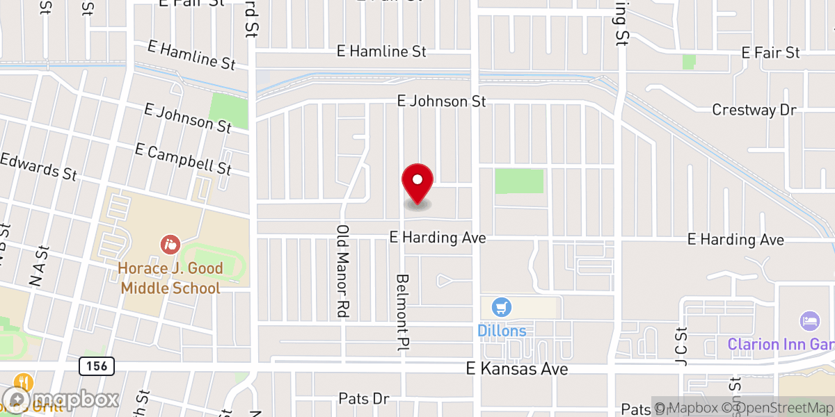 Map showing location of iglesia Sagrado Corazon de Jesus, ELCA
