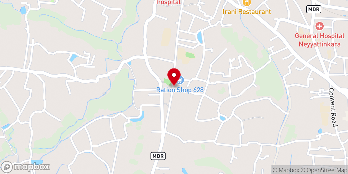 Map showing location of IPC SHALOM CHURCH, Keeliyode