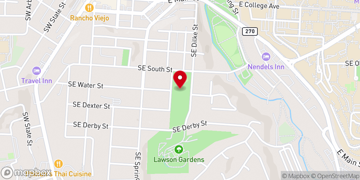 Map showing location of Kruegel Park