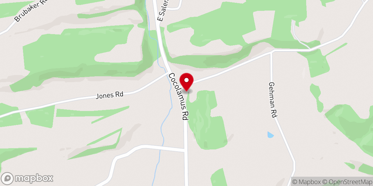 Map showing location of Delaware Church