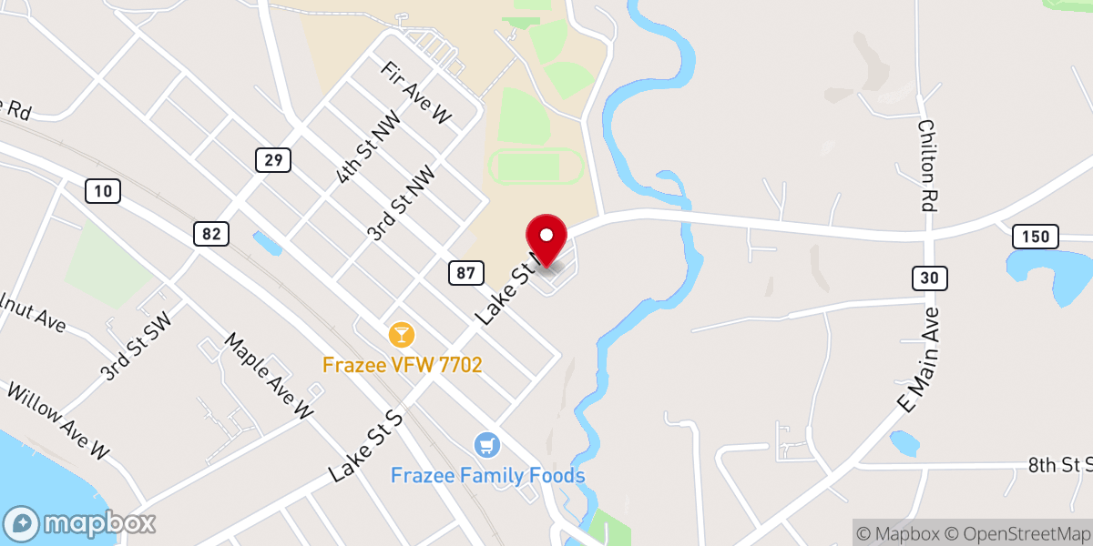 Map showing location of Twice Blessed