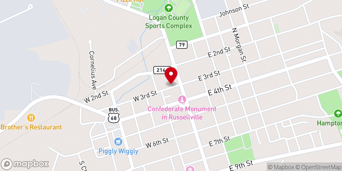 Map showing location of Logan & Todd Association