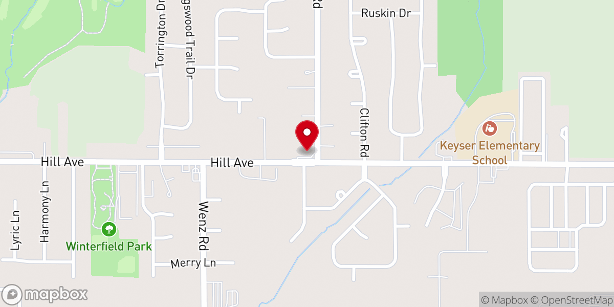 Map showing location of New Good Samaritan Church
