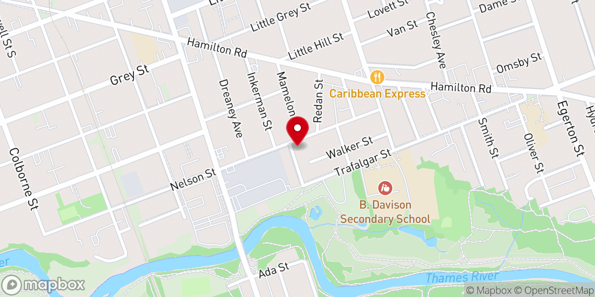 Map showing location of Christ the King Ukrainian Catholic Church