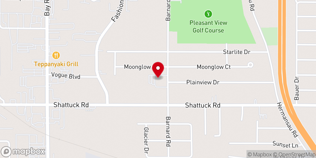 Map showing location of Reach Community Church