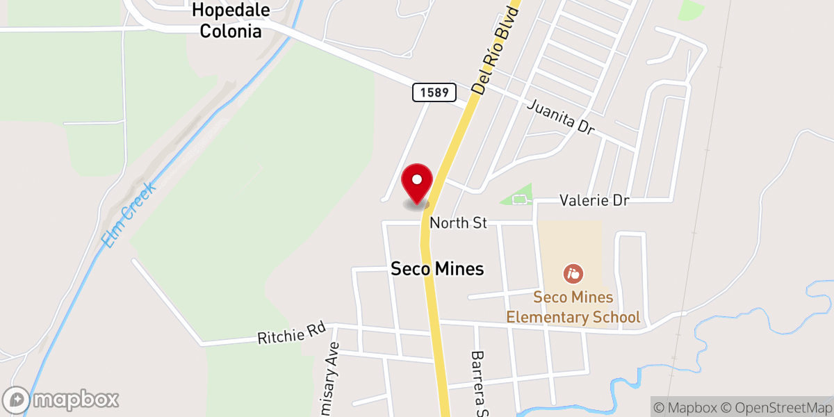 Map showing location of Our Lady of Lourdes Catholic Mission