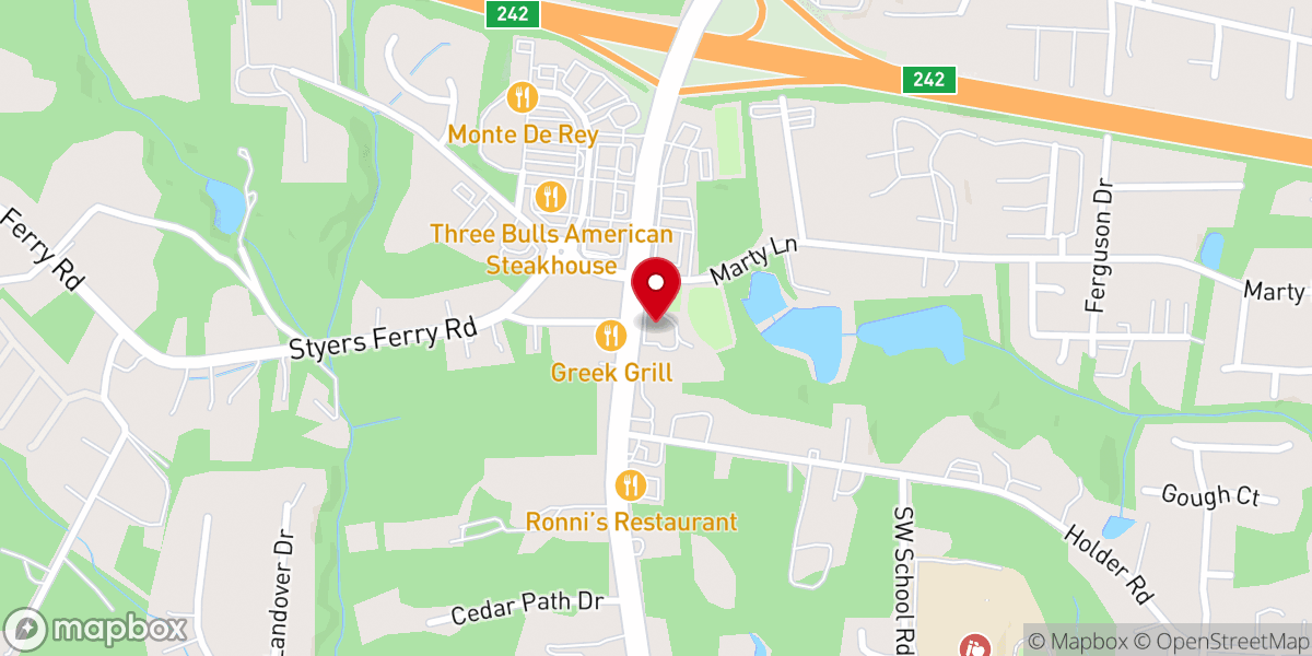 Map showing location of Immanuel Baptist Church Day Care