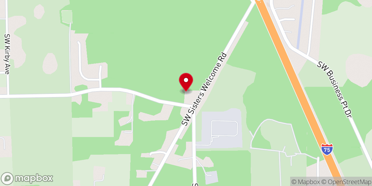 Map showing location of Sisters Welcome Church