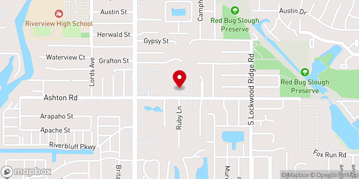 Map showing location of Sarasota Christian Church