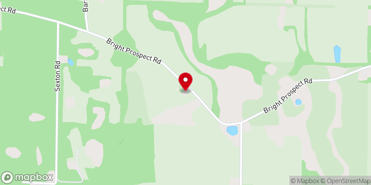 Map showing location of Bright Prospect Church