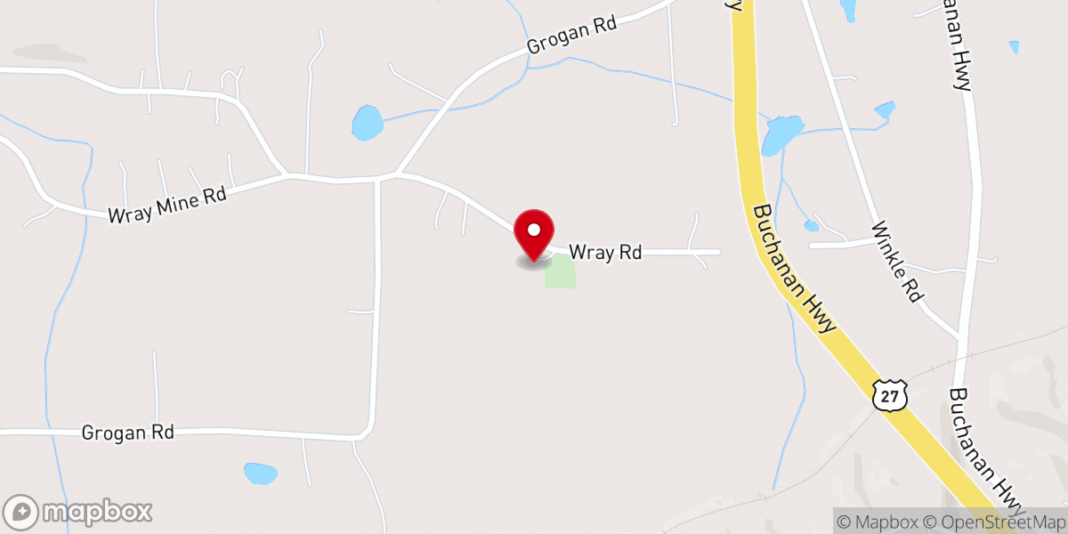 Map showing location of Valley View Baptist Church