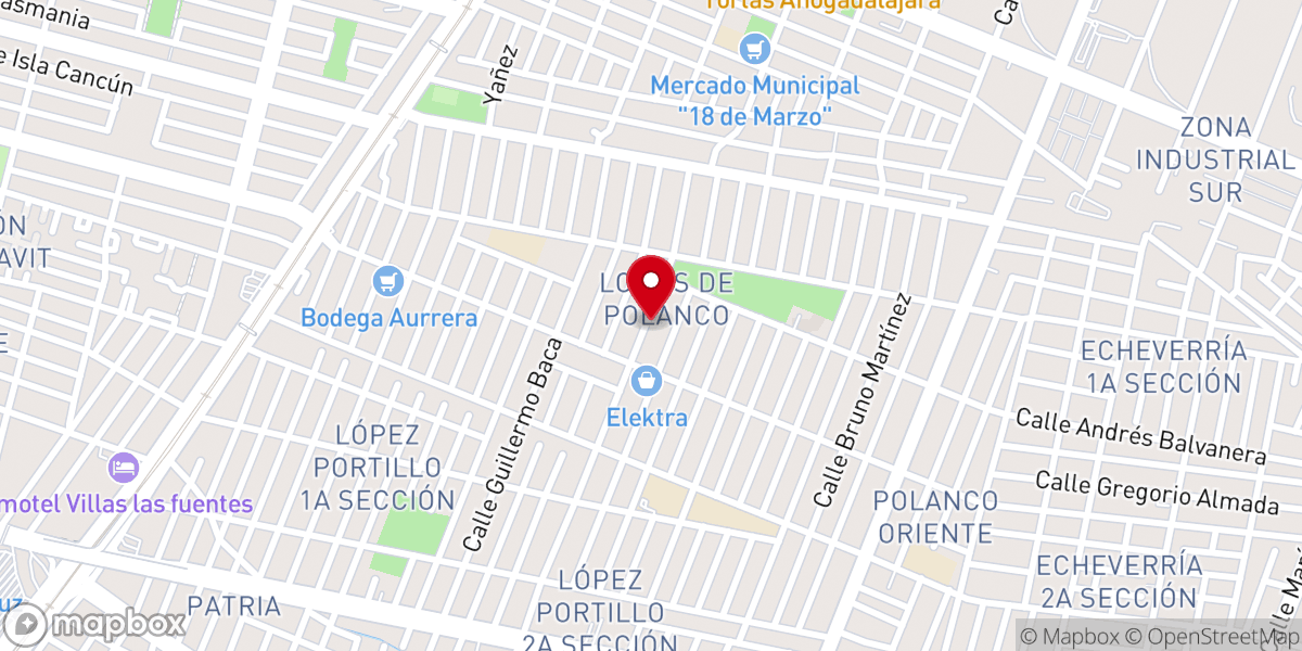 Map showing location of Iglesia de Compañerismo Cristiano La Casa Del Alfarero