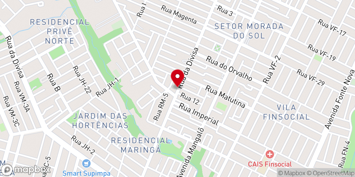 Map showing location of Igreja Pentecostal Último Chamado de Deus