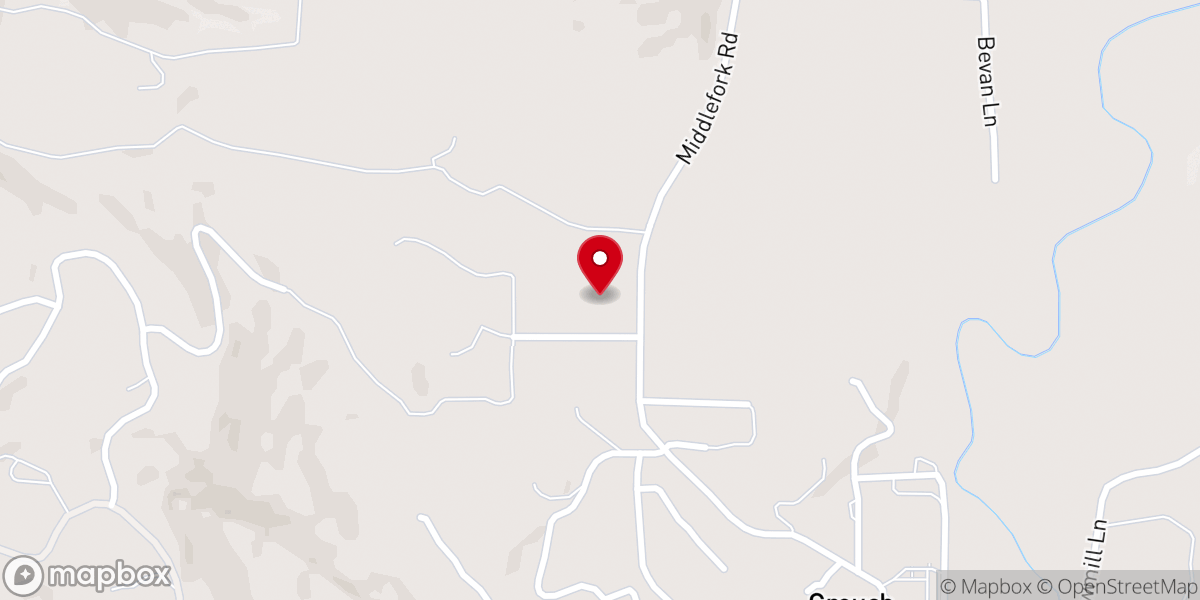 Map showing location of Garden Valley SDA Church