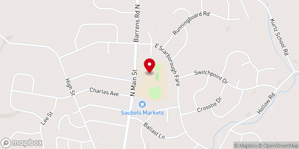 Map showing location of Stewartstown Alliance Church