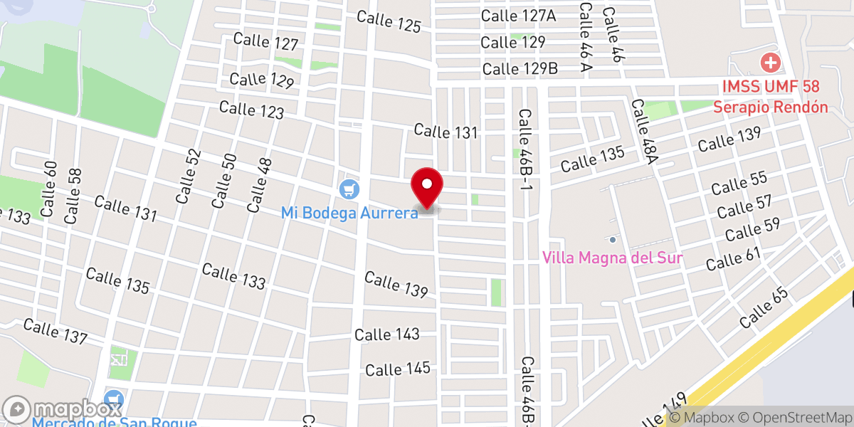Map showing location of Iglesia Bautista Fuente De Salvacion
