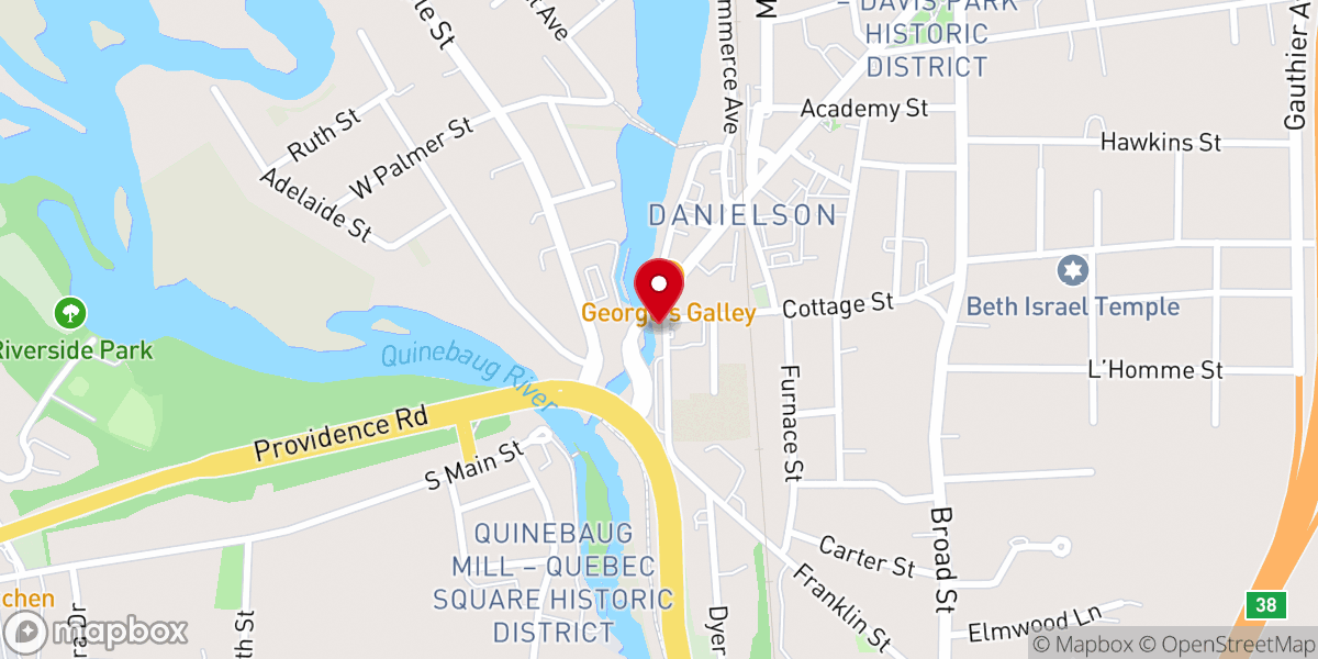 Map showing location of Friends of Assisi Food Pantry