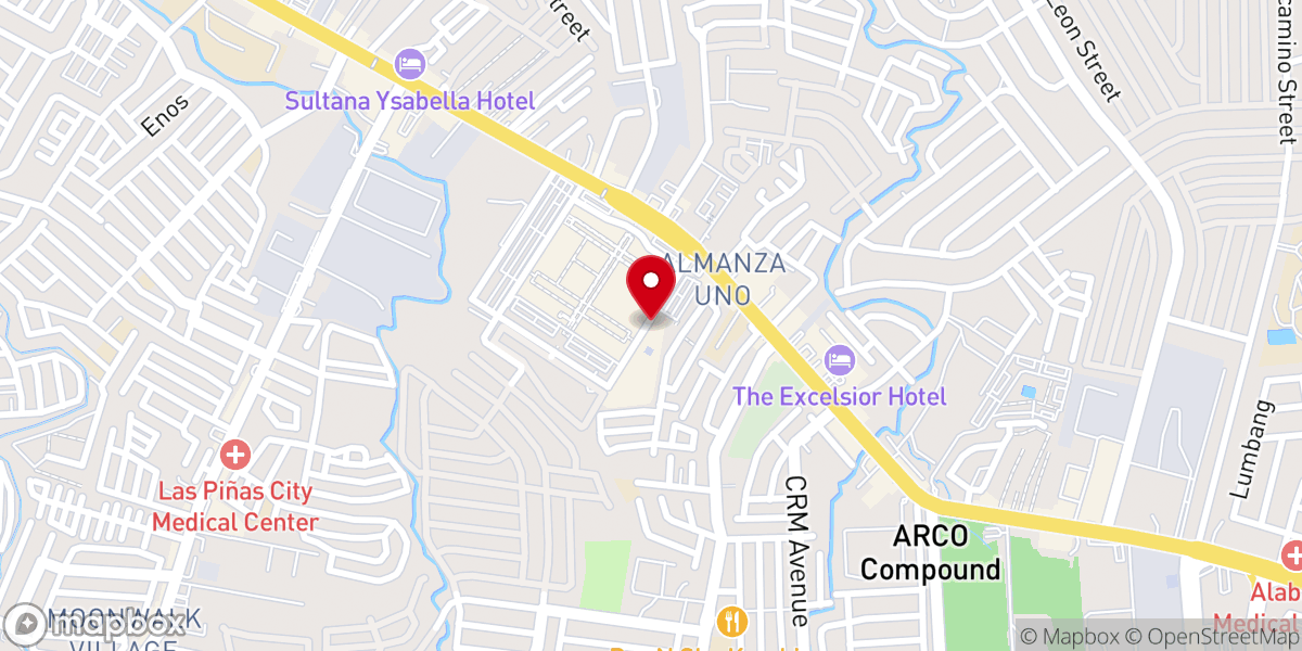 Map showing location of Christ's Commission Fellowship - Las Pinas