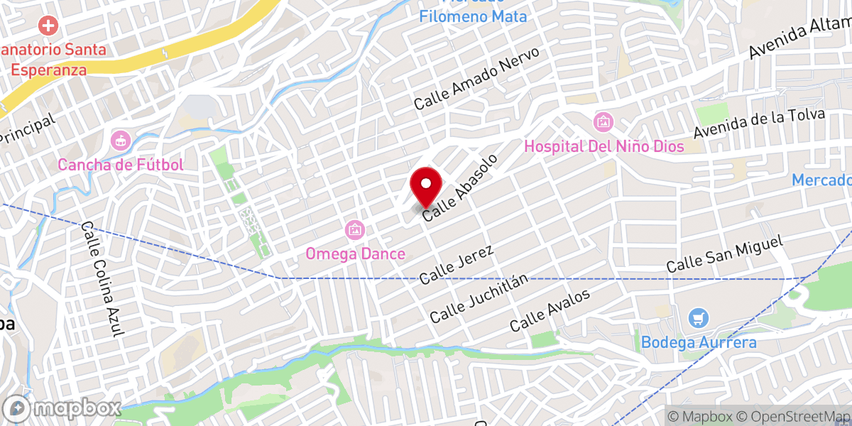 Map showing location of Ministerio JESÚS ES EL CAMINO