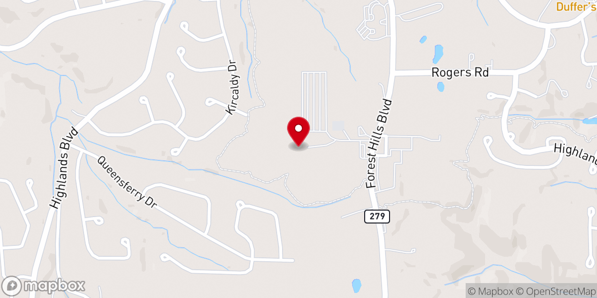Map showing location of Abundant Life Ministries