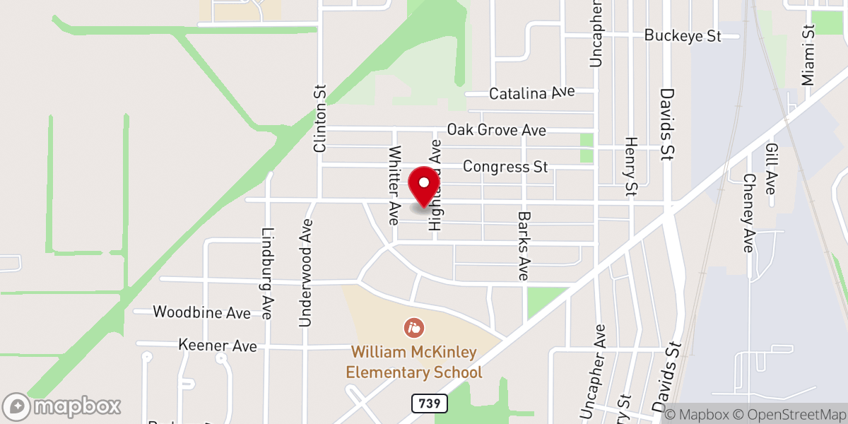 Map showing location of Genesis Church