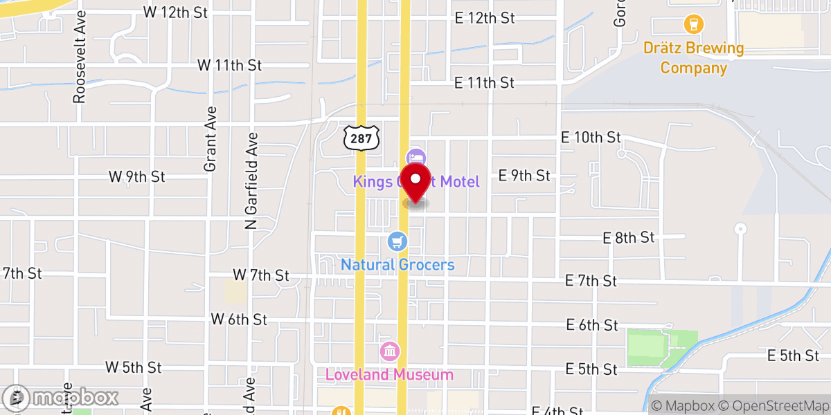 Map showing location of First Congregational Church