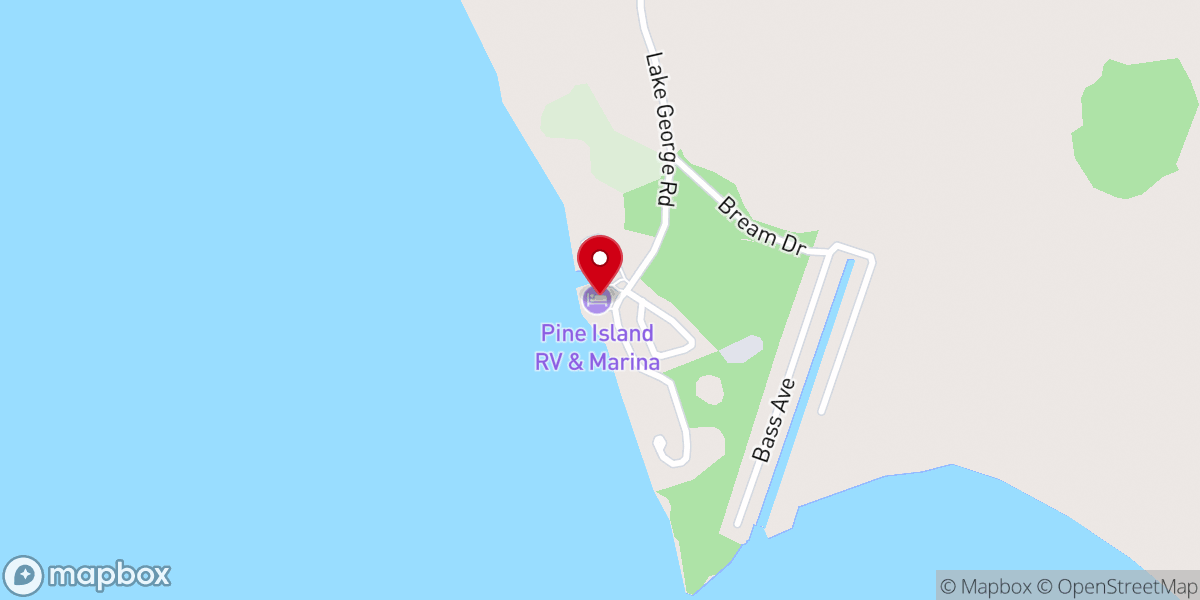 Map showing location of Pine Island RV & Marina
