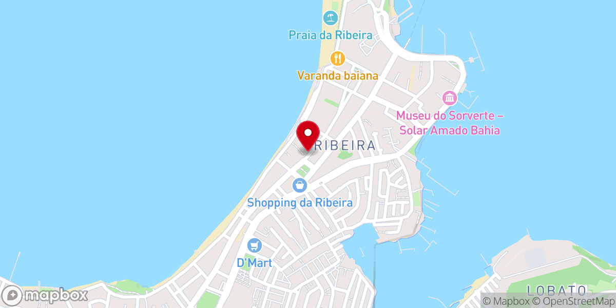 Map showing location of Igreja Batista Monte Gerizim - Salvador