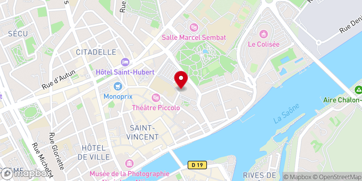 Map showing location of Chapelle du Carmel