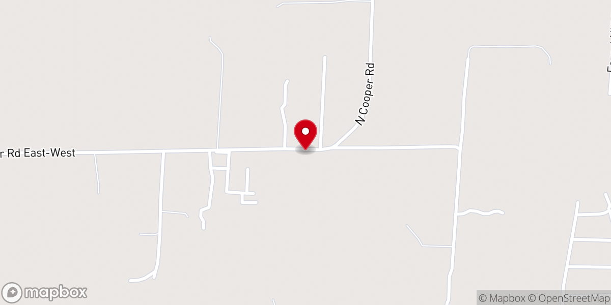 Map showing location of Lawrence Missionary Baptist Church
