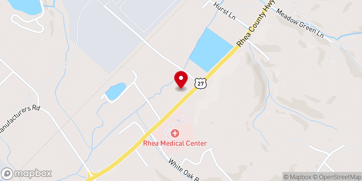 Map showing location of Trinity Reformed Baptist Church